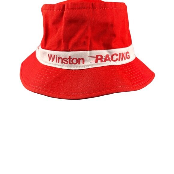 Daytona Winston NASCAR Bucket Hats Lot of 2 Vintage Red White M L New Old Stock - Picture 13 of 16